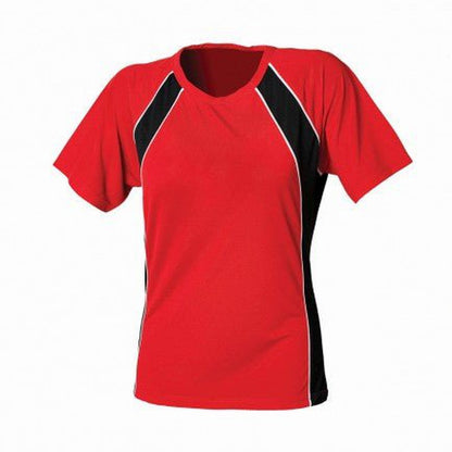 Ladies Short Sleeve Coolplus Team Sports Training T-Shirt Top LV251