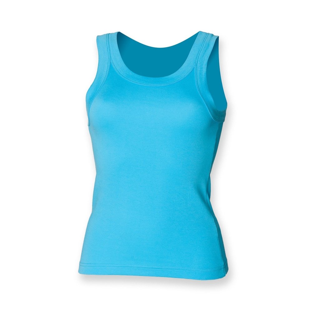 Ladies Tank Top Holiday Sleeveless Vest T-Shirt Cotton Top SK016