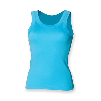 Ladies Tank Top Holiday Sleeveless Vest T-Shirt Cotton Top SK016
