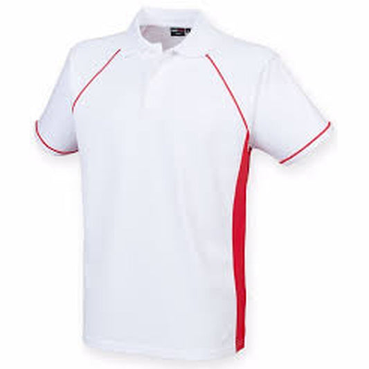 Men's Finden & Hales Short Sleeve Panel Performance Polo Shirt Top – LV310