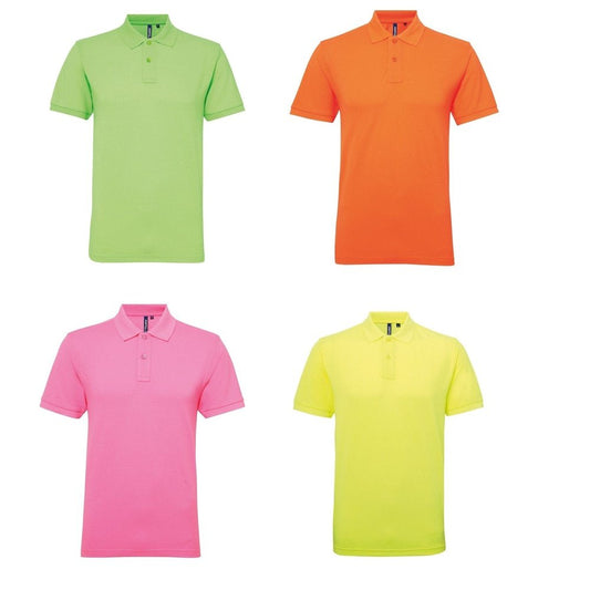Mens Asquith & Fox Classic Fit Performance Polo Shirt T-shirt Top S - 3XL AQ015