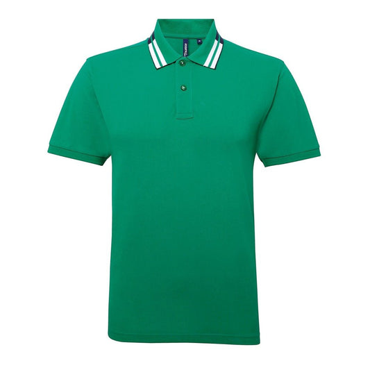 Mens Asquith & Fox Classic Fit Tipped Polo Shirt T-shirt Top Small -3XL AQ019