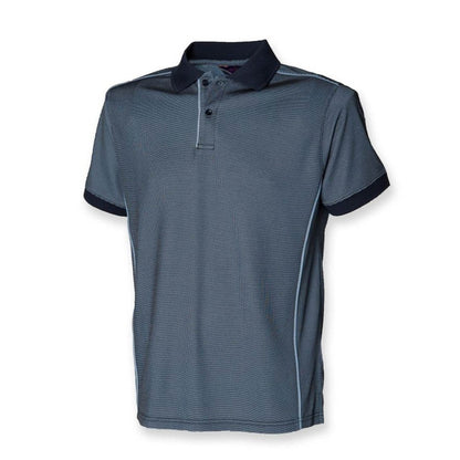Mens Coolplus Anti-bacterial Henbury Polo Shirt Gents Black Navy Tshirt H472
