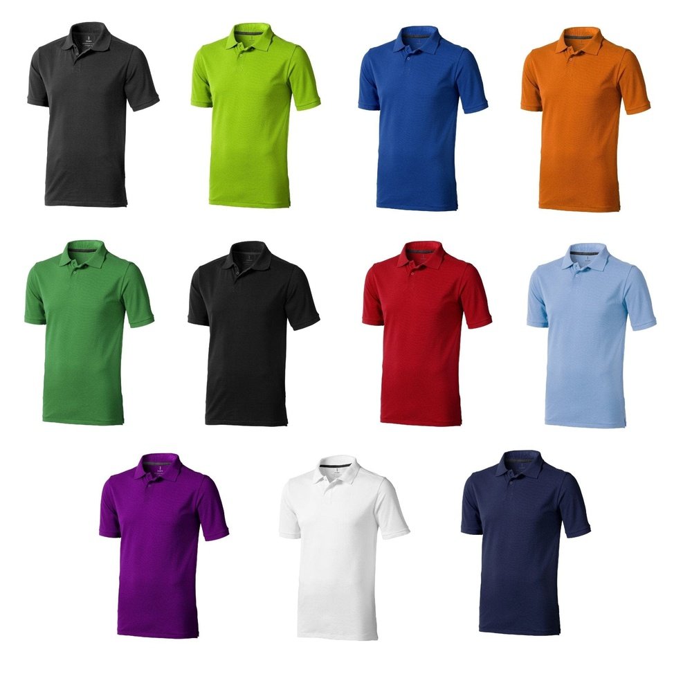 Men's Elevate Cotton Regular Fit Gent's Plain Work Leisure Polo Shirt EL020