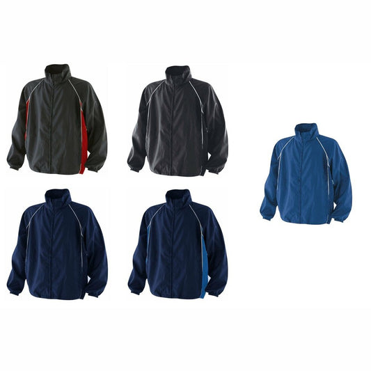 Mens Lightweight Showerproof Full Zip Finden & Hales Training Jacket LV610