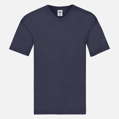 Men's Original Fruit of the Loom V Neck Short Sleeve T-Shirt Top SS142M
