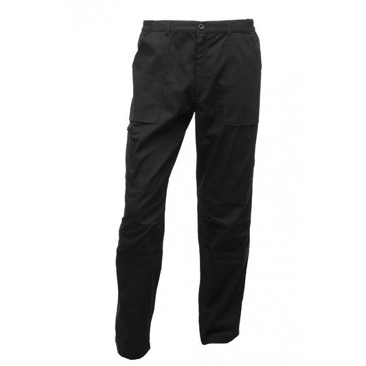 Mens Regatta Workwear Action Trousers Kneepad Pocket Black Navy TRJ333/RG236