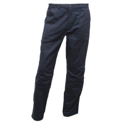Mens Regatta Workwear Action Trousers Kneepad Pocket Black Navy TRJ333/RG236