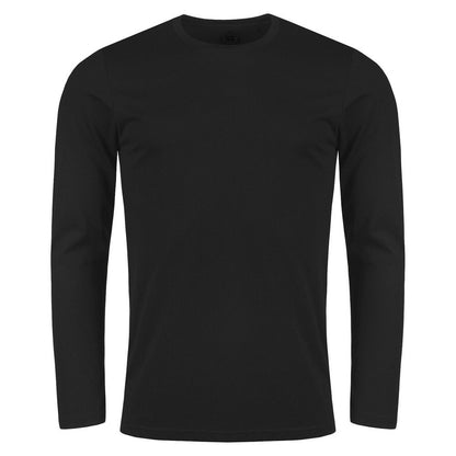 Mens Russell Athletic Long Sleeve Crew Neck Plain T-Shirt Top 167M