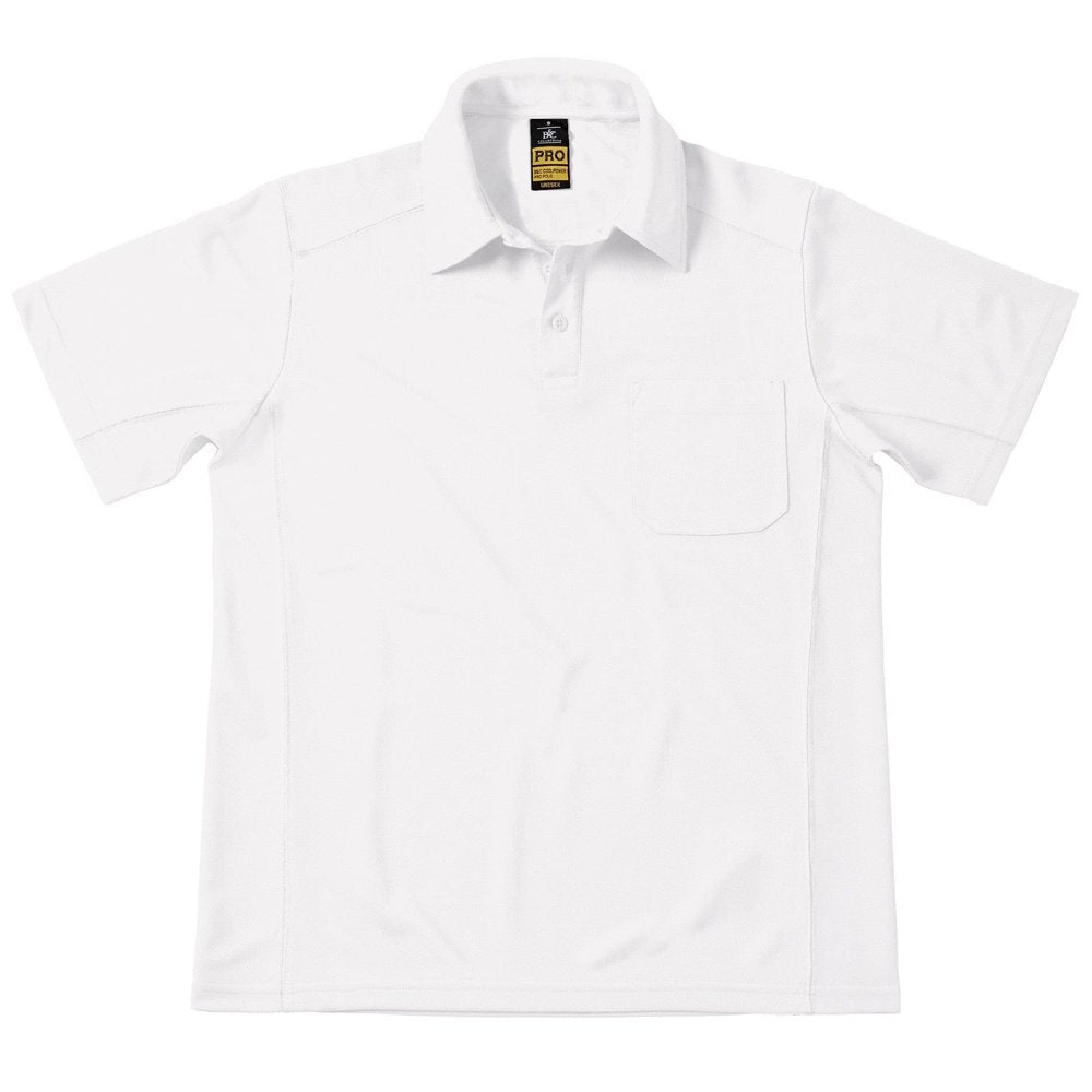 Men's Short Sleeve B&C Coolpower Pocket Pro Polo Shirt S-3XL BA022