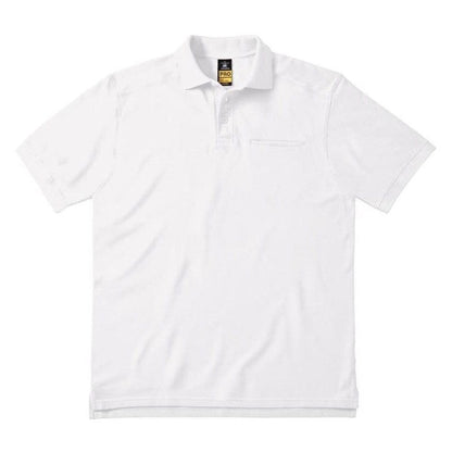 Mens Skill Pro Heavyweight Gents Cotton Polo Shirt Chest Pocket S-2XL BA020