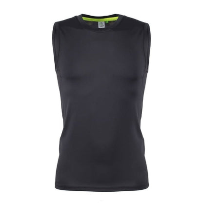 Men's Sleeveless Base Layer Workout T-shirt Slim Fit With Mesh Side Panels TL505
