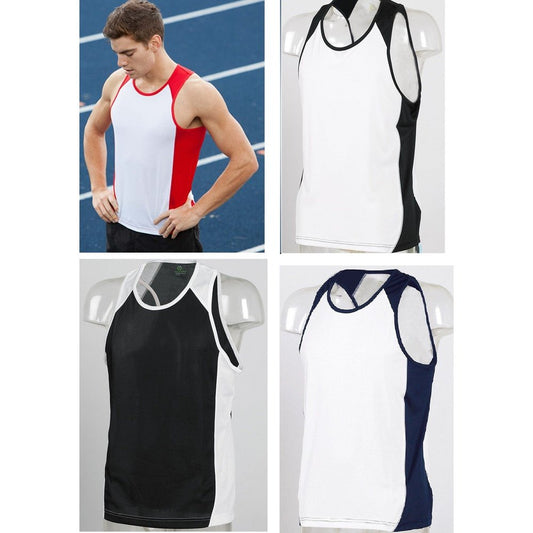 Mens Tombo Sleeveless Running Fitness Sports Vest Moisture Control TL091