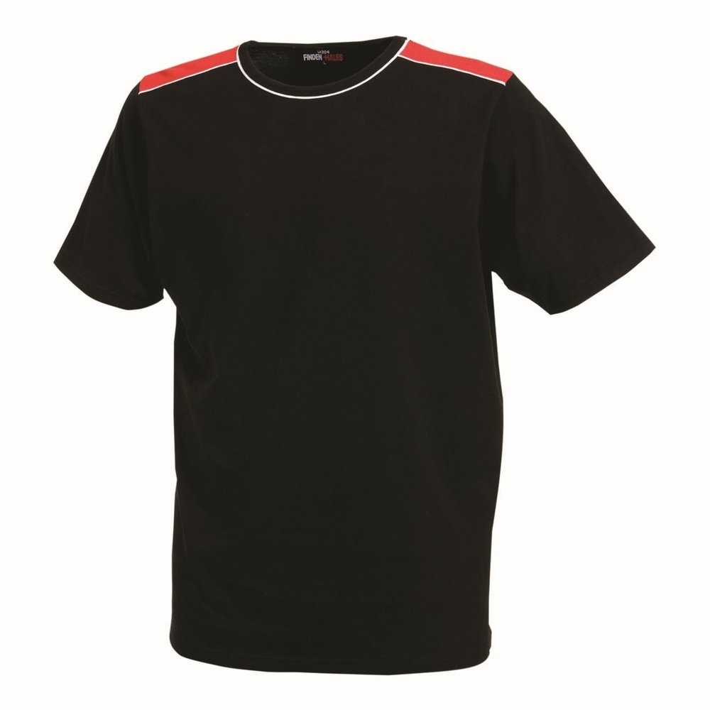 New Gents Mens Finden & Hales Shoulder Panel Cotton T-shirt Top Small LV204