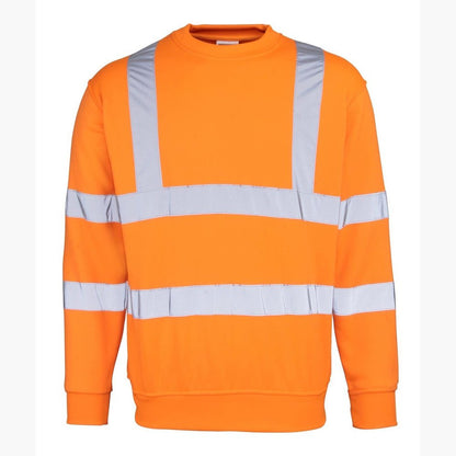 RTY Men's High Visibility Sweatshirt Workwear Yellow, Orange S - 5XL HV073