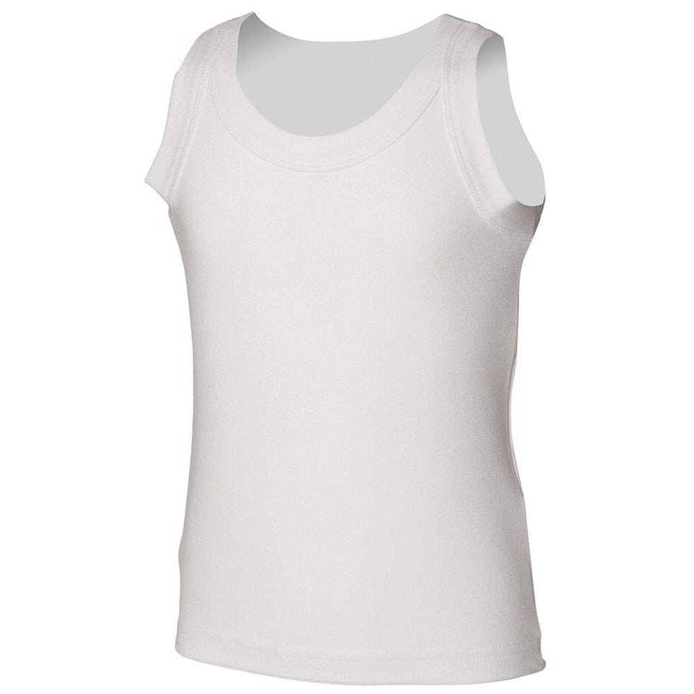 SM Kid's Tank Vest Girls Sleeveless Cotton Stretch T-shirt Top SM016